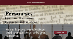 Desktop Screenshot of persuase.com