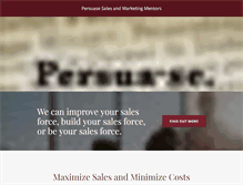Tablet Screenshot of persuase.com